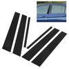 Door Window Pillar Trim, 6PCS Door Window B C Pillar Cover Trim Front   Outer Door Molding Replacement Driver and Passenger Side Compatible W