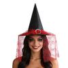 Women's Adult Witch Hat with and Tulle for Halloween Costume Party