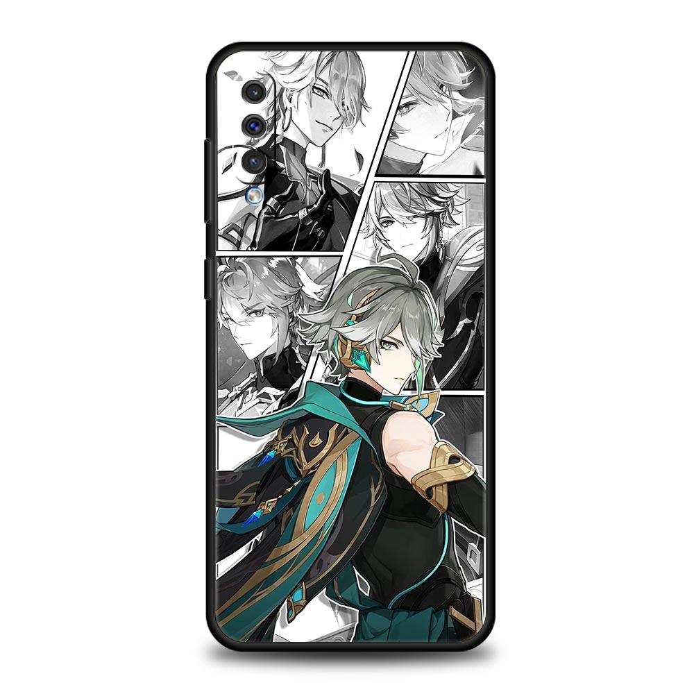 Pouzdro na telefon Genshin Impact pro Samsung Galaxy A54 A52 A14 A50 A70 A10 A30 A40 A20S A20E A02S A12 A22 A34 A42 A32 5G A04s Kryt