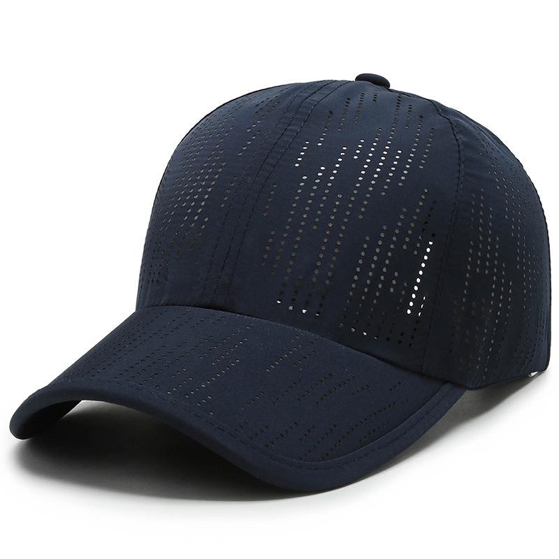 Summer Laser Punching Sun Hat Quick Drying Hat Men and Women Travel Breathable Sun Hat Outdoor Sports Baseball Hat