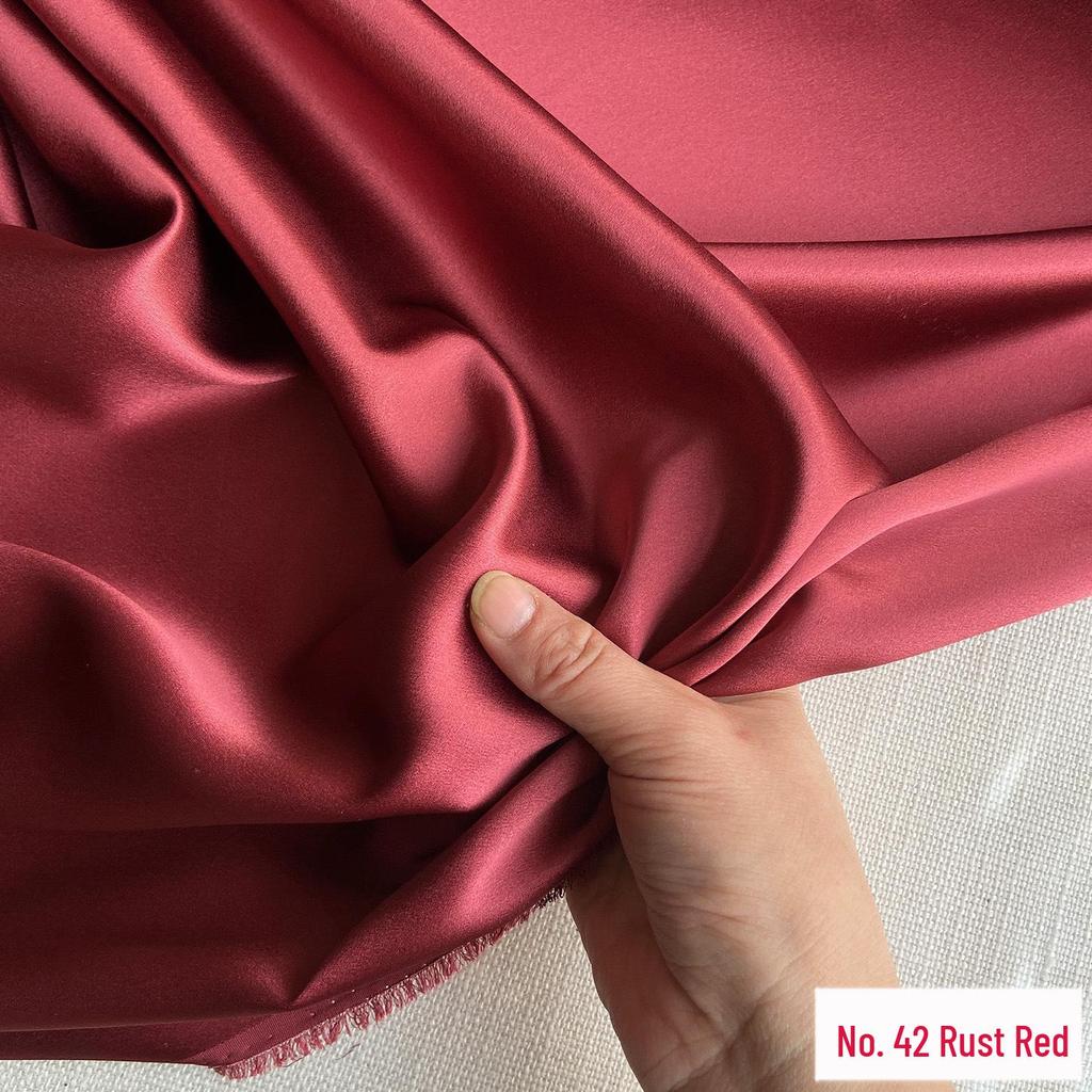 30 Momme Pure Mulberry Silk Heavy Satin Fabric for Qipao, DIY Clothing, Embroidery, and Formal Wear.