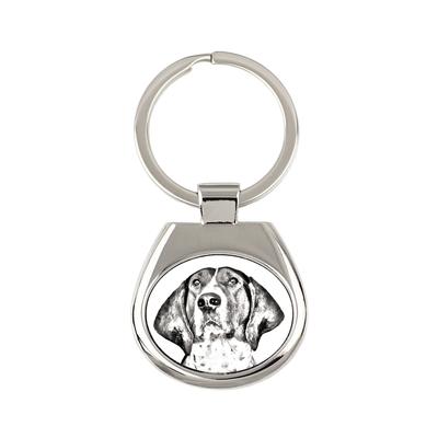 Treeing Walker Coonhound - chaveiro com um cachorro, chaveiro com estampa, pingente personalizado da marca