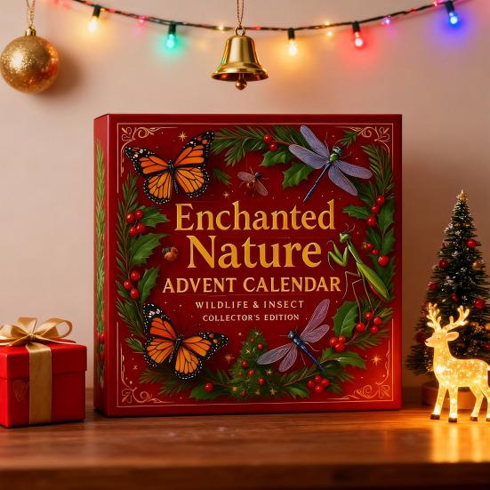 Nature’s Trick Advent Calendar Christmas Countdown Box 24-day Advent Calendar Festive Atmosphere Decor