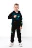 Boys' insulated outfit – Printed zip hoodie and sporty pants, Demi-season 6228-023-33-4-1 HC
