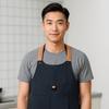 Wind Resistant Loose Apron Polyester BBQ Apron Work Clothes Kitchen Apron  Restaurant