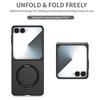 Skin Smooth Case for Samsung Galaxy Z Flip 8 ZFlip 7 6 5 4 3 Lens Protection Magnetic Wireless Charging Anti-Scratch Hard Cover