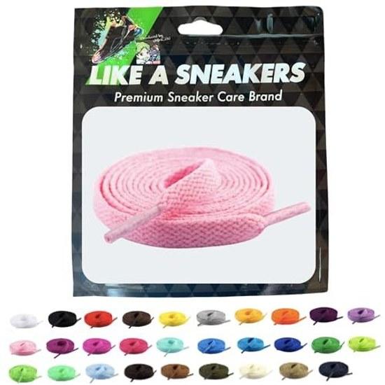 LIKE SNEAKERS 2025 Latest Uminchu Supervised Shoelaces 29 Color Options AvailableNon-Coming UndoneNo Fraying 100cm 120cm 140cm 160cm 8mm Width Flat