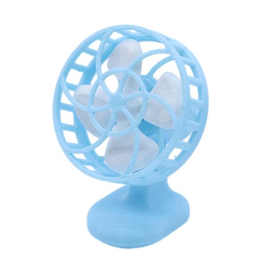 

1/12 Кукольные домики Миниатюрная модель вентилятора Реалистичная копия электрического вентилятора для коллекционного показа и игры в воображение Миниатюрный мебельный аксессуар синий