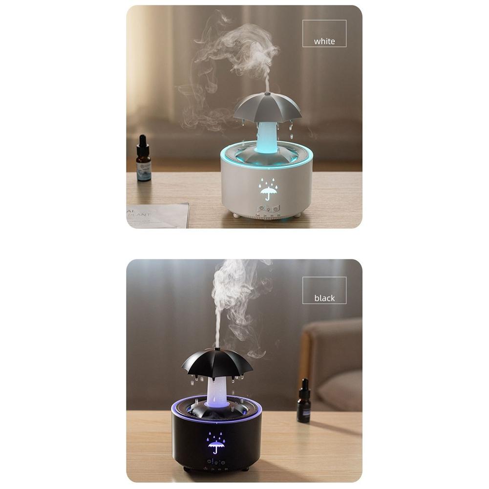 B69A Raindrop Humidifier For Bedroom Large Room Air Humidifiers & Aromatherapy Diffuser Quiet Humidifier With Light