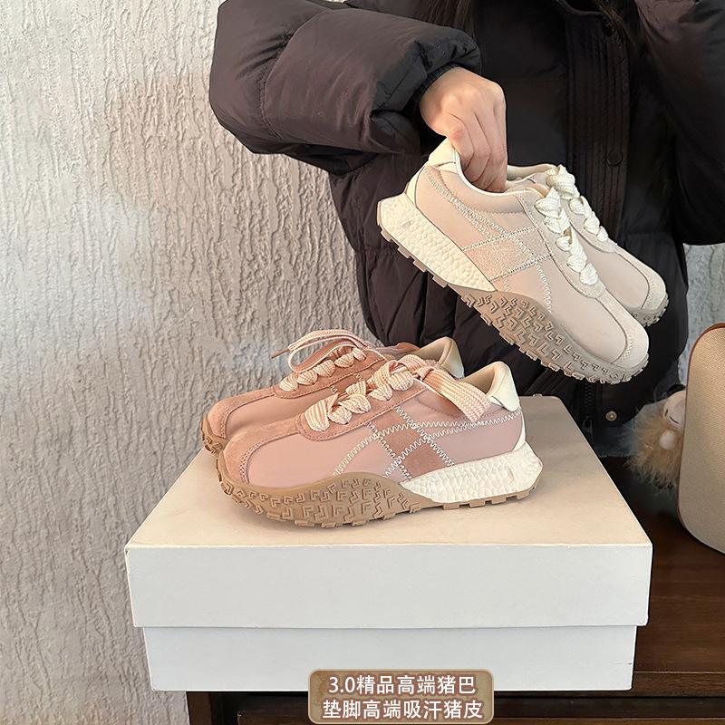 [Pig Bar Version] Comfortable and versatile casual German training shoes, board shoes for women's 2025 new spring breathable sports Forrest Gump shoes