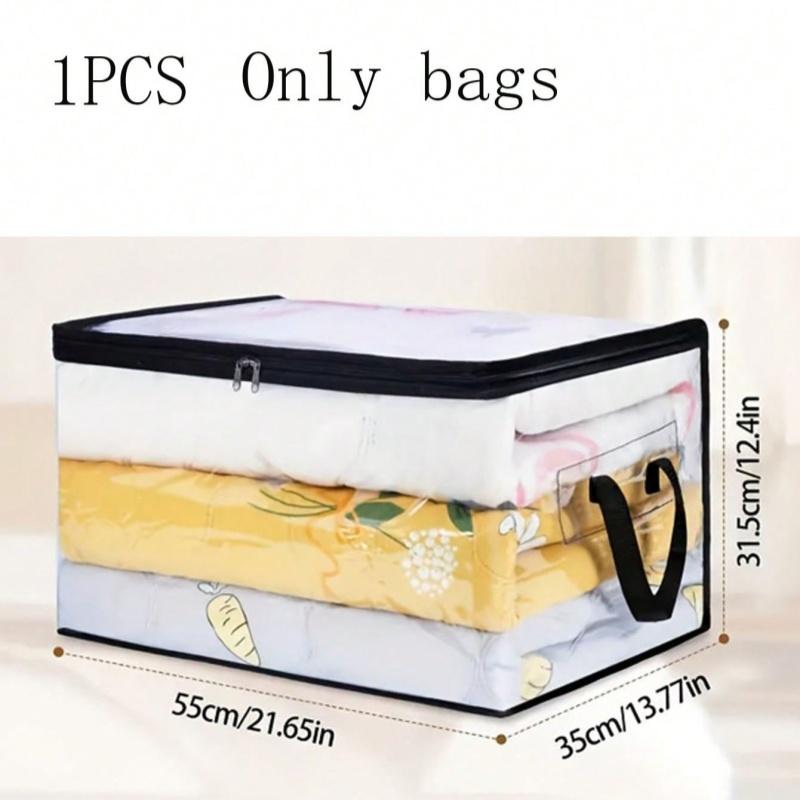 

Прозрачные сумки для хранения одеял на молнии, ручная сумка для пыли, хлопковая сумка для одеяла, сумка для хранения одежды, бытовая дорожная сумка