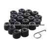 Black Anti-Theft Lug Nuts for Volkswagen Jetta, Golf, Bora, Sagitar, Magotan.