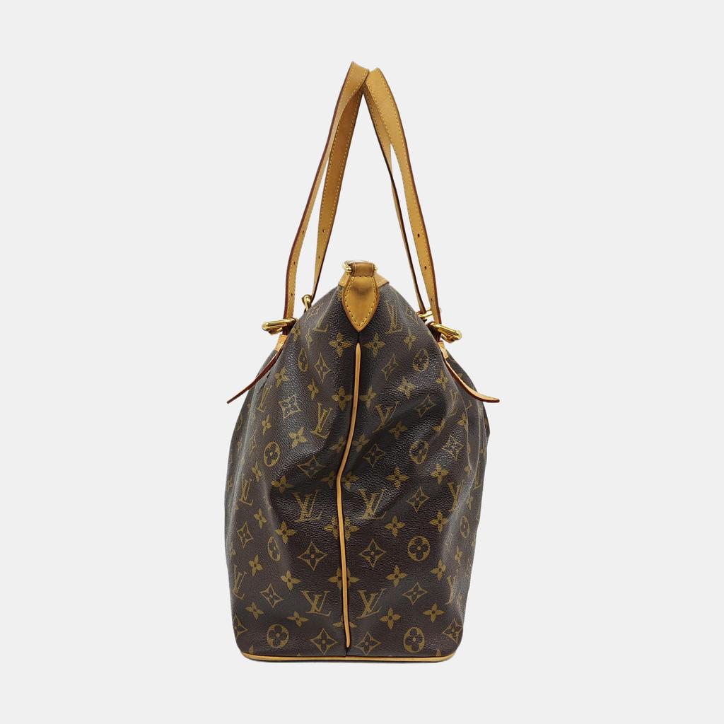 [Pre-Owned] Palermo Large Brown Coated Canvas Monogram Shoulder Bag - Fair #16Q9A4V
