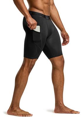 Tesla Short Sports Tights Compression Running Gym Men's [UV Protection, Sweat-Wicking, Quick-Drying] Wear, Leggings, Training, Fitness, Pants,