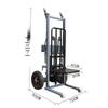 JZDASI Full Electric Pallet Stacker with 1.2m Lift CN plug (adapter included)