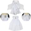 French Shirt Vintage False Collars White Lace Peter Pan Collar Unisex Medieval