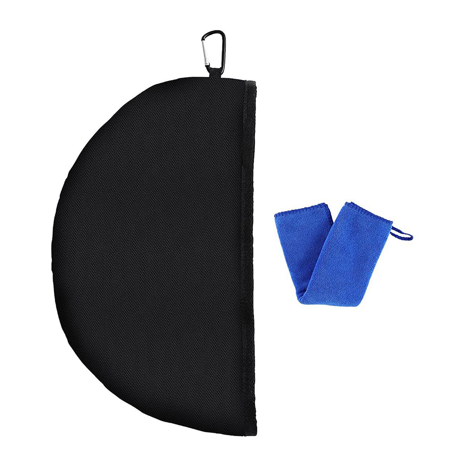 

Disc Golf Cleaning Towel Case Cover with Metal Clip and Microfiber Cloth Flying Disc Cleaning Tool Kits for Drying Discs 1