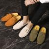 Men’s Moccasins Driving Shoes Summer Slippers Backless Clogs Wide Flats Casual Shoes Plus Size Sandals Over Sized