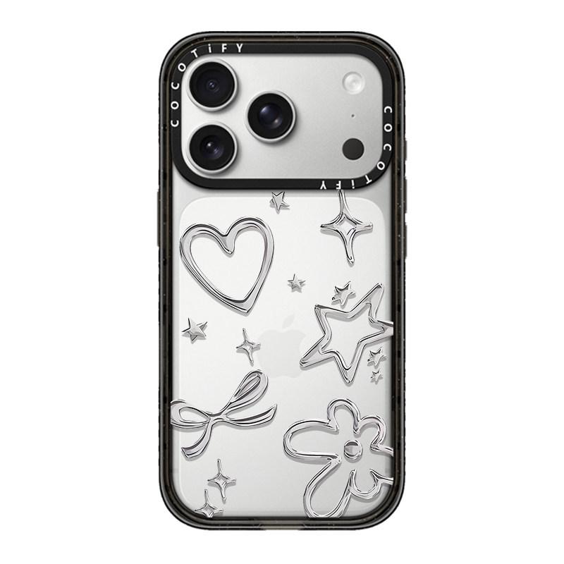 Lucky Powder Love Pentagram C Home MagSafe Magnetic Suction for IPhone Apple 17promax Mobile Phone Case 16