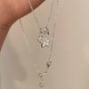 S925 Sterling Silver Star Pendant Necklace - Versatile Luxury Clavicle Jewelry for Women