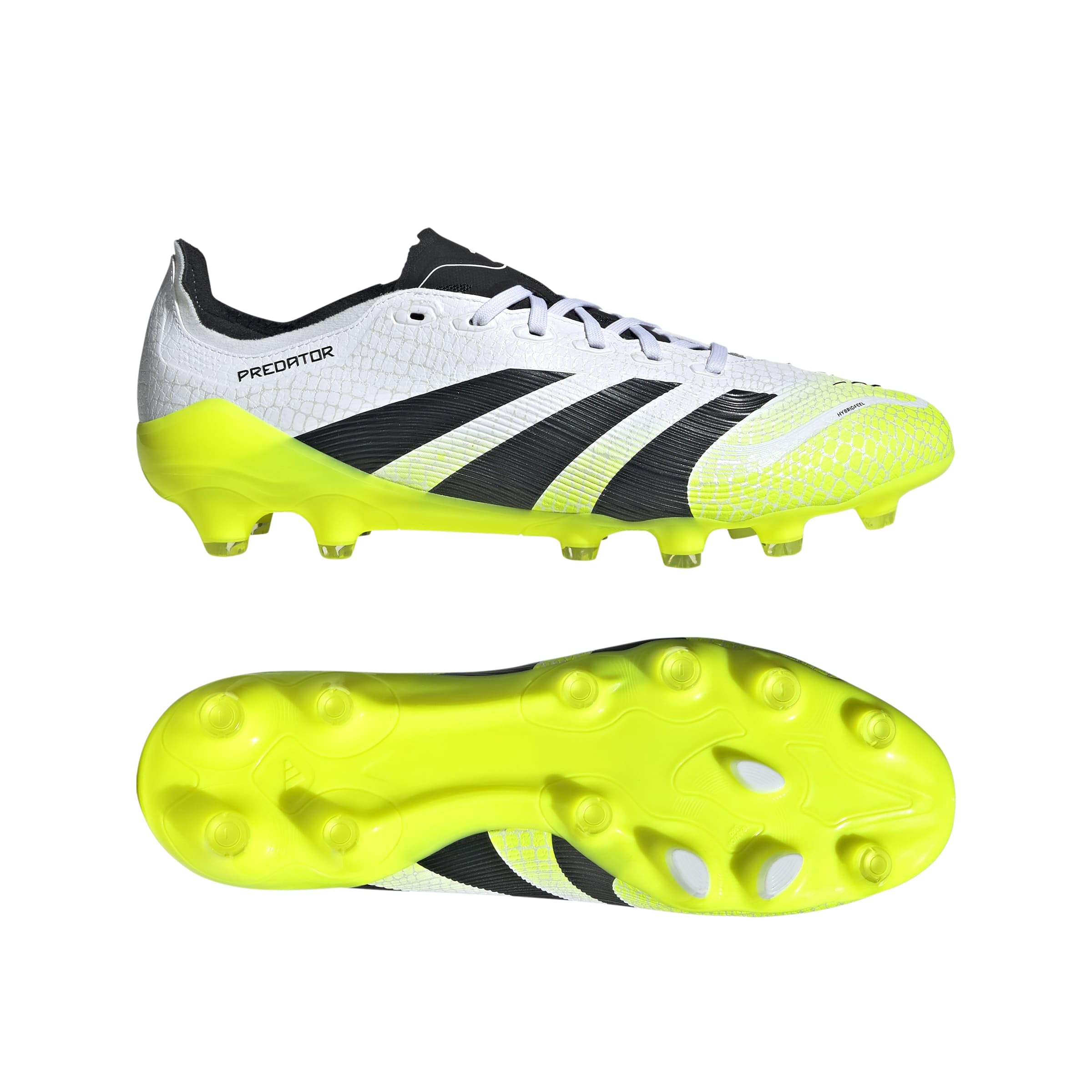 adidas PREDATOR League HG/AG Japan - Footwear White / Core Black / Lucid Lemon (JQ6065) - 27.5 cm