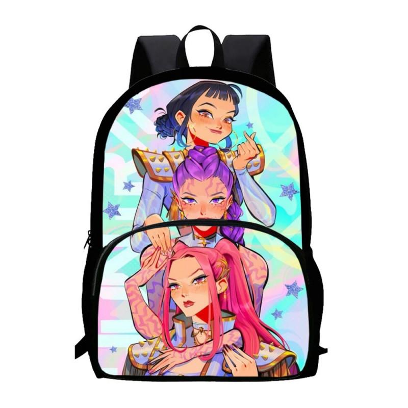 K-Pop Inspired Demon Hunter Themed Large Capacity Backpack School Travel Unisex Oxford Fabric Daypack
