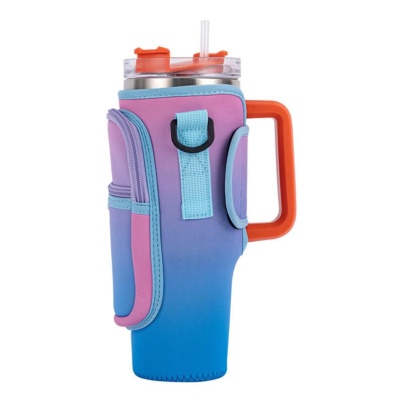 Neoprene Water Bottle Cup Sleeve Set, Gradient Color