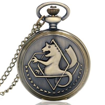 Fullmetal Alchemist Quartz kapesní hodinky analogové Vintage módní dárky
