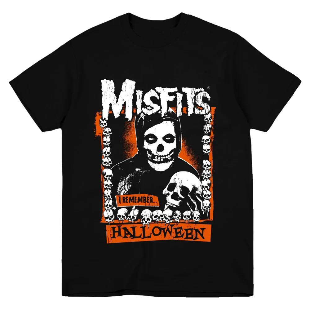 NEW Misfits Band I Remember Halloween Cotton Black T Shirt S-5XL TU749 S