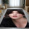 Jeon Jung Kook Kpop B-BTS Tapis de salon antidérapant Tapis doux pour chambre à coucher Salle de jeux pour enfants Canapé, Décoration de maison Paillasson Cadeau