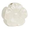 Vase fleur en porcelaine 19 x 22 cm blanc