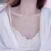Korean Style Four-Leaf Clover Colorfast Titanium Steel Necklace for Women