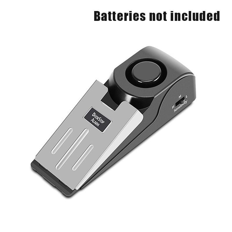 

120 дБ беспроводной дверной стопор сигнализация блокировка система противоугонная система остановки взлома безопасность дома клиновидная