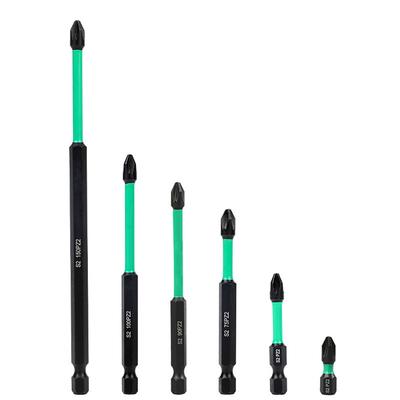 25-150mm Magnetic Batch Head PZ-2 Screwdriver Bit  Alloy Steel Electric Drill Driver Bits Non-slip Hex Shank Screwdriver Bit