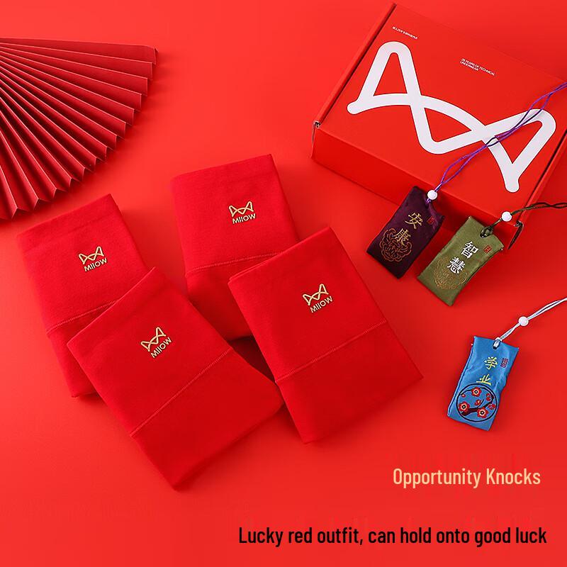 Mao Ren Women's High-Waist Graphene Antibacterial Cotton Briefs