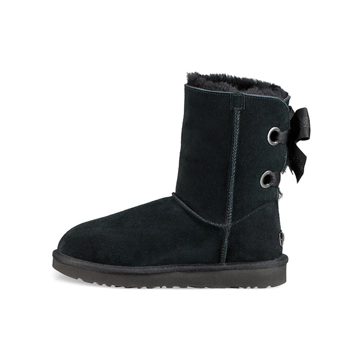 (WMNS) UGG Customizable Bailey Bow short Black Women s 1098075-BLK EU 36