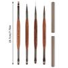 Double Ended 7/12/13Mm Liner Painting Brush Nail Art Flat Round Drawing Flowers Diy Petal Pen Tools Glue Phototherapy Pen