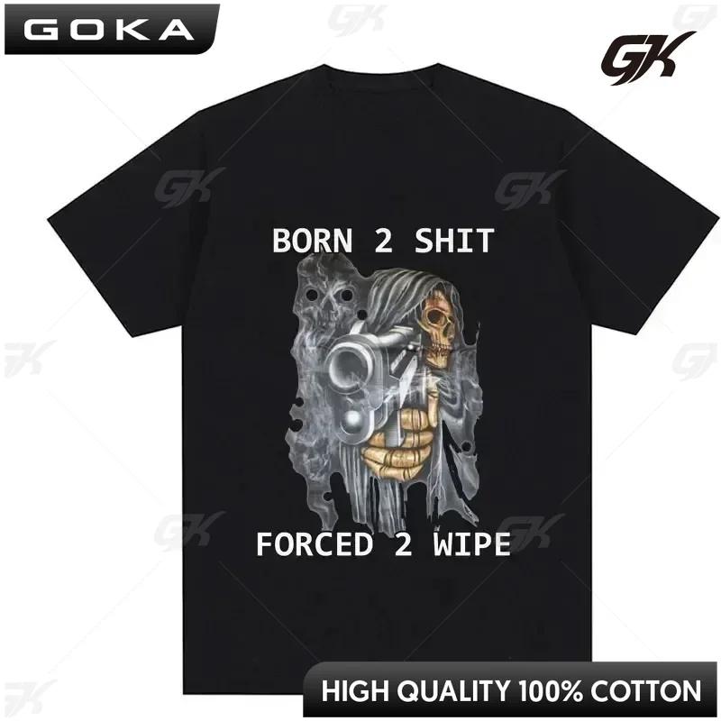 Im Afraid of Talking To Women Tshirt Hard Skull Model Mens and Womens Cotton Graphic Tshirt Oversized Short Sleeved Tshirt