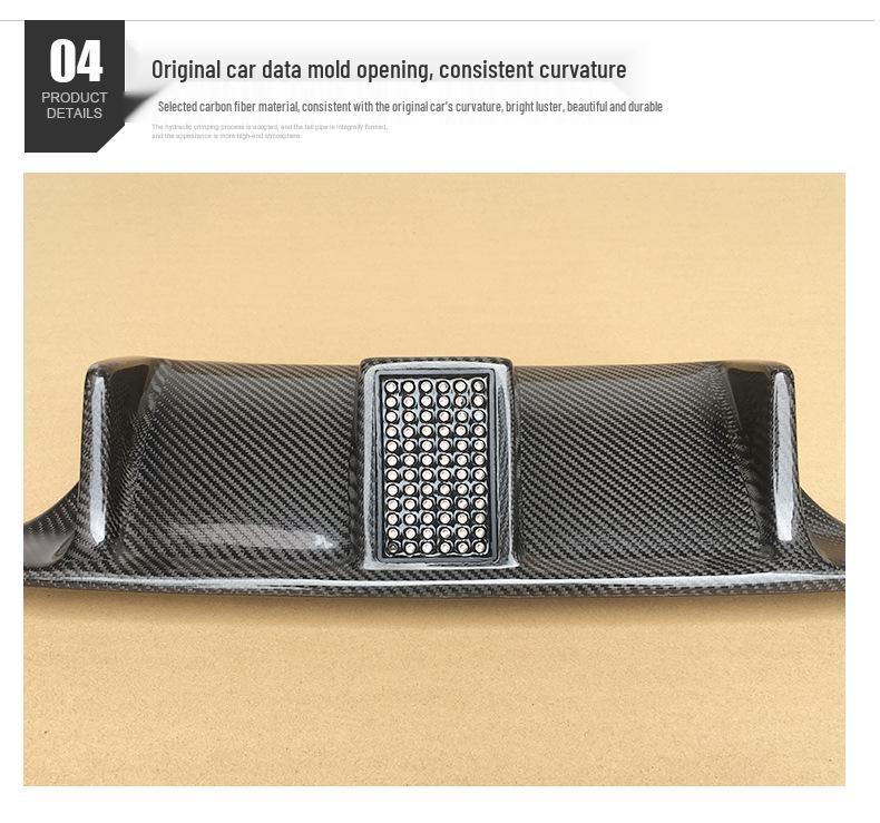 BMW M3 F80 M4 F82 Carbon Fiber Rear Lip with Lights & Diffuser