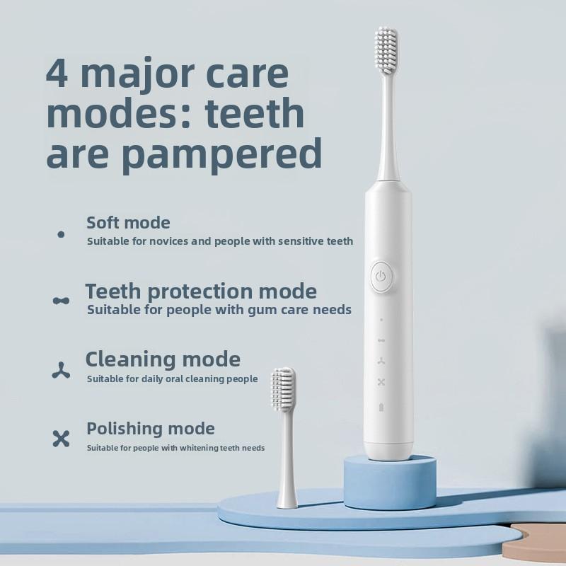 Electric Toothbrush, Rechargeable Adult Soft-bristled Waterproof Household Toothbrush