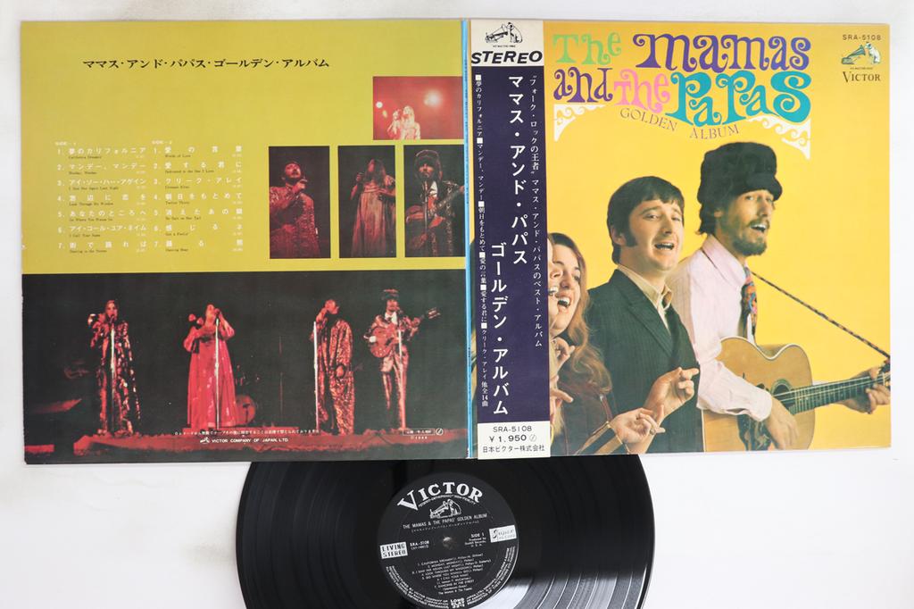 LP Record MAMAS & THE PAPAS - Golden Album SRA5108 VICTOR 1968 Japan Obi Pop Used