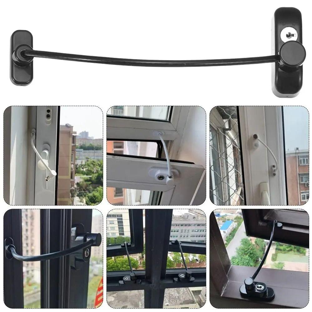 Metal Window Limiter Anti-theft Window Stopper Window Safety Lock Baby Protection