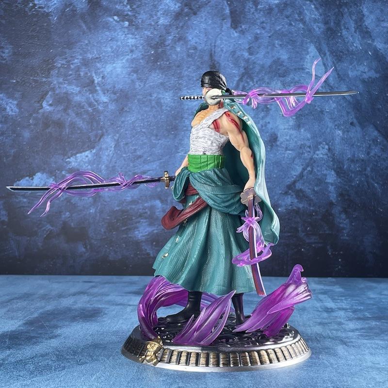New One Piece Anime Figure Bath Blood Roronoa Zoro PVC 21cm Action Figure Collection Exquisite Model Birthday Gifts Figurine