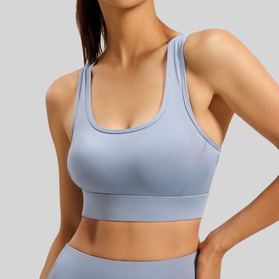 Racerback-Verschluss Sport-BH für Damen Hohe Festigkeit Stoßfest Fitness Yoga Sport-BH