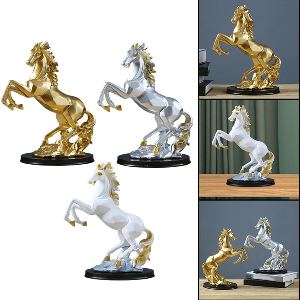 Horse Statue Figurine Collectable Resin for Furnishing Desktop Decor