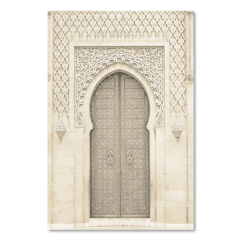 Bohemia Allah Pampas Grass Poster Islamic Calligraphy Wall Print Painting Arabic Canvas Art Pictures Living Room Interior Decor