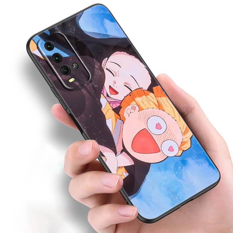 Cartoon Japan Anime Demon Slayer Silicone Phone Case For Xiaomi Redmi Note 11 10 9 8 Pro 11T 10T 10S 9S 8T 9 9A 9C 9T Cover