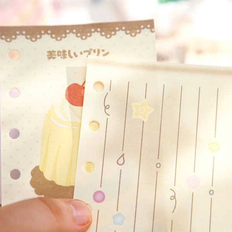 M5 30 listů Roztomilé barevné volné listy Vnitřní strana Deník Skicák Příslušenství Diář Kancelářské potřeby