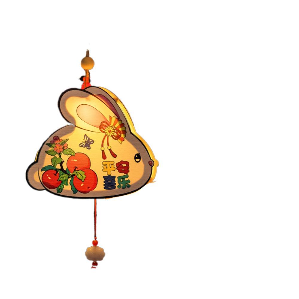 Chinese Middle Autumn Festival Lantern Paper Rabbit Lantern  Women Children