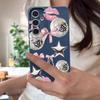 Cherry Bowknots Lips Disco Ball Pattern Case For Samsung Galaxy A57 A56 A55 A54 5G A37 A36 A35 A34 A17 A16 A15 A14 Leather Texture Silicone Cover